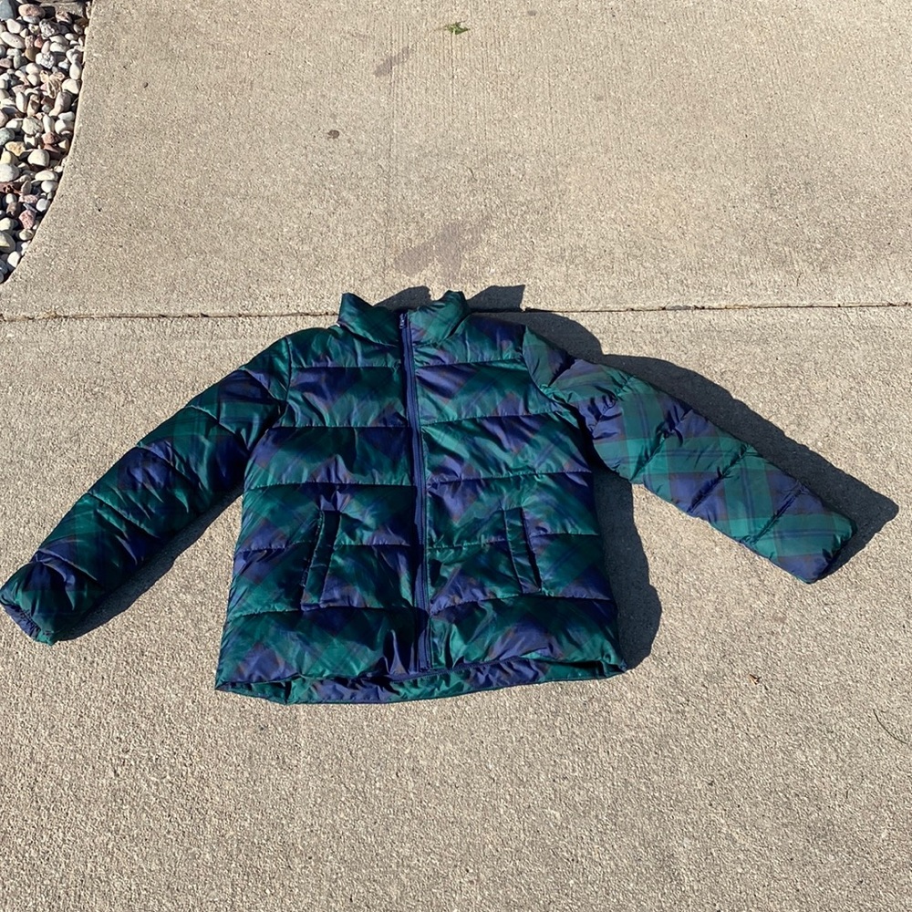 🌈 Old Navy Tartan Plaid Puffer Jacket - Women’s M